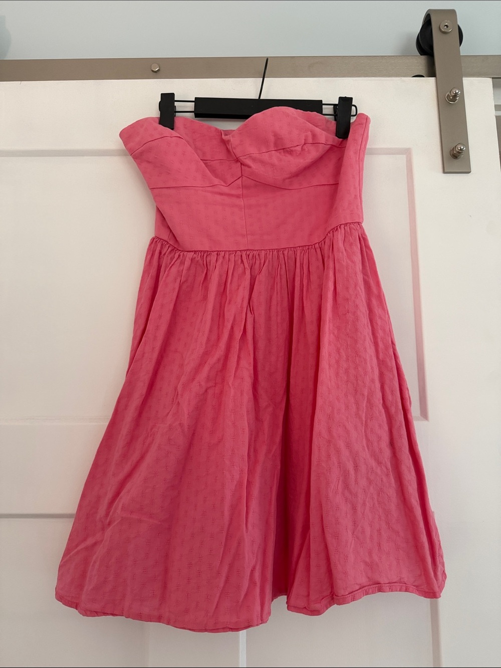 Jack Wills Strapless Pink A-Line Party Dress